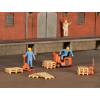 Kibri 38147 , wózki widłowe i palety , H0 1:87
